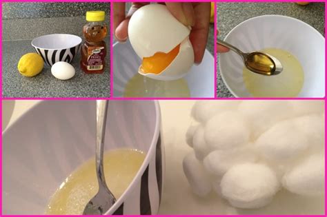 Egg white, lemon & honey mask