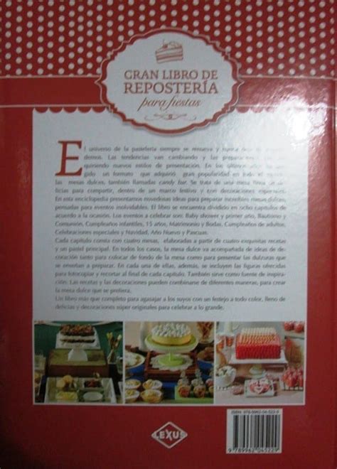 Gran Libro De Reposter A Para Fiestas Lexus Libreria Pensar