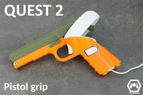 Quest 2 1911 Colt Government Inspired Pistol Grip For Use With Oculus Touch Controllers