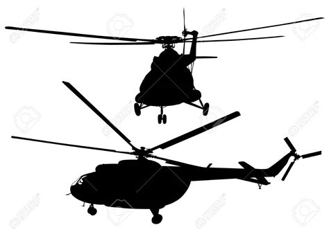 Military Helicopter Silhouette | Free download on ClipArtMag