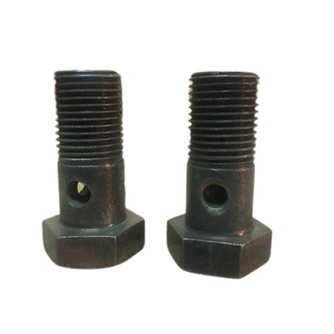 Hex Type Mild Steel 14mm Banjo Bolt For Automotive Work Size