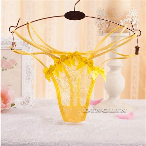 Jual G String Seksi Bikini Lingerie Transparan Thong Panty Underwear