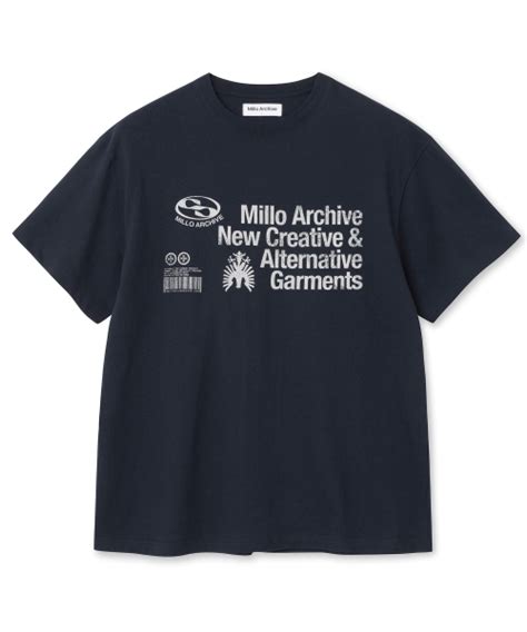 MUSINSA MILLO ARCHIVE Oblique T Shirts Deep Navy