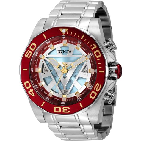 Invicta Men S Marvel Ironman Bracelet Chronograph Watch Walmart