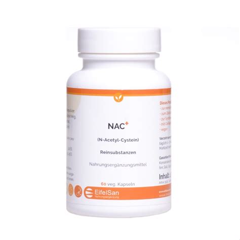 Nac Plus N Acetyl Cystein 60 Vegane Kapseln