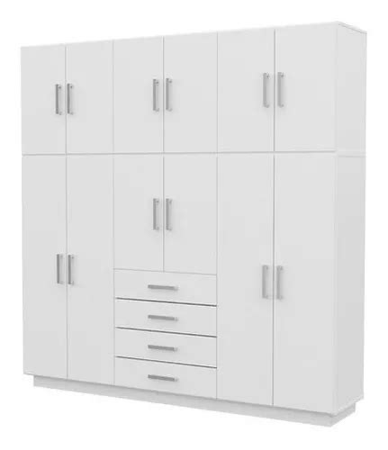 Ropero Mosconi Dakar Plus Puertas Color Blanco De Mdp Fibrof Cil