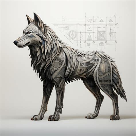 Premium AI Image | A Masterpiece of Contrast The Sublime Wolf Totem ...