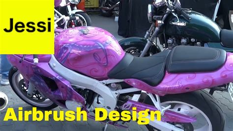 Custom Airbrush Art Motorcycle Design Youtube