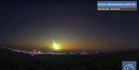 Passagem De Meteoro Clareia C U E Noite Vira Dia No Nordeste Veja