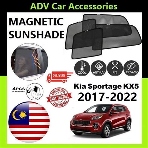 Kia Sportage KX5 2017 2023 ADV Magnetic Sunshade 4PCS Lazada