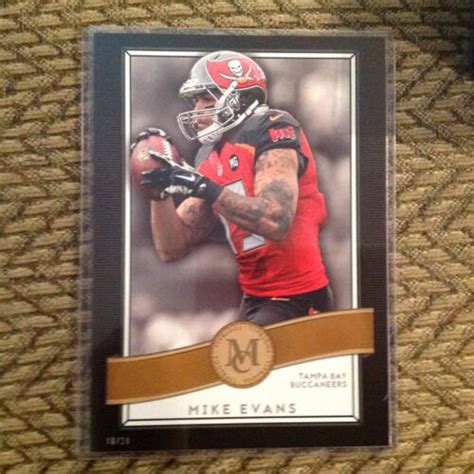 MIKE EVANS 33 Buccaneers TxA M 10 10 Made 5x7 Gold 2015 Topps Museum