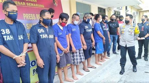 Polrestabes Semarang Tangkap Pelaku Kejahatan Dalam Operasi Sikat