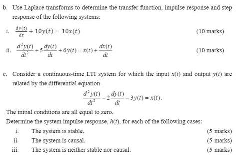 Solved Use Unilateral Laplace Transform To Solve Chegg