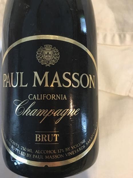 1979 Paul Masson Sparkling Usa California Cellartracker