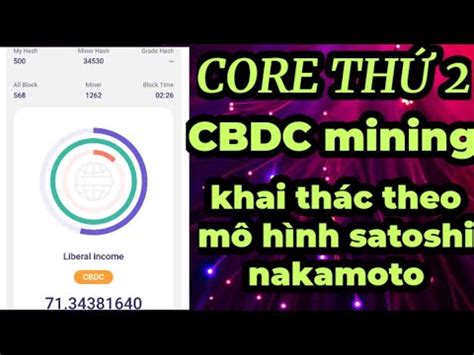 CORE thứ 2 CBDC MINING Khai thác theo mô hình satoshi Nakamoto Team