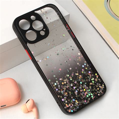 Maska Futrola Frame Glitter Za IPhone 15 Pro Max 6 7 Crna Mob Shop