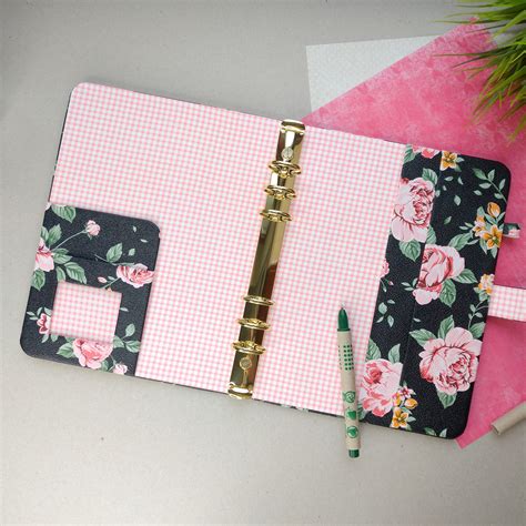 Personalized A5 6 Ring Binder With Planner Dividers A5 Binder Etsy