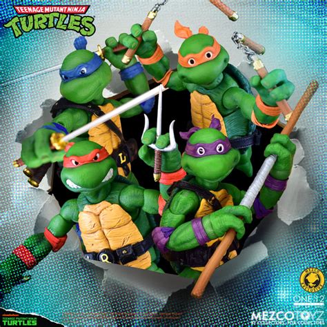 Teenage Mutant Ninja Turtles Deluxe Animated Style Mezco Toyz