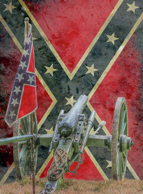 Flags Of The Confederacy Ver Two Digital Art By Randy Steele Pixels