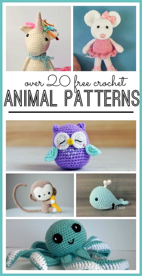 All Free Crochet Patterns Printable Animals