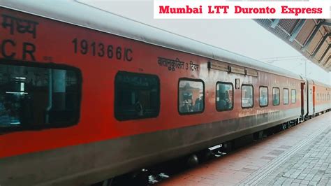 MUMBAI AC LTT DURONTO EXPRESS TRAIN TRAIN No 12224 Trainvlog