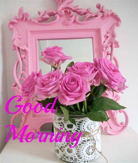 Good Morning With Pink Roses - Good Morning Wishes & Images