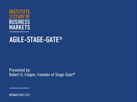 Agile State Gate Robert Cooper Isbm