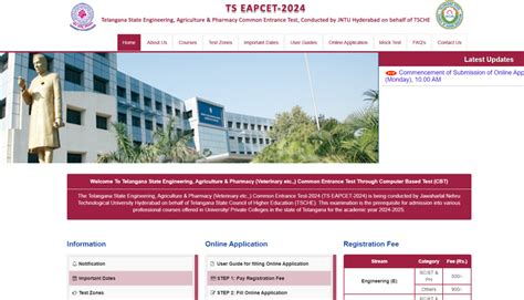 TS EAMCET 2024 Application Form Out Now Check Live Updates Fee And