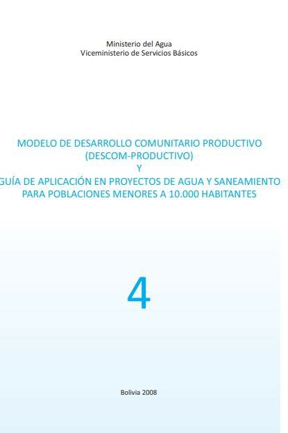 Modelo De Desarrollo Comunitario Productivo Y Guía De Aplicación En