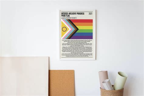 Intersex Inclusive Progress Pride Flag Poster Printable Lgbtq Flag