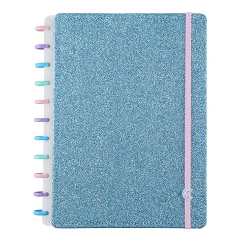 Caderno Inteligente Lets Glitter Ocean Blue Grande Art Pel