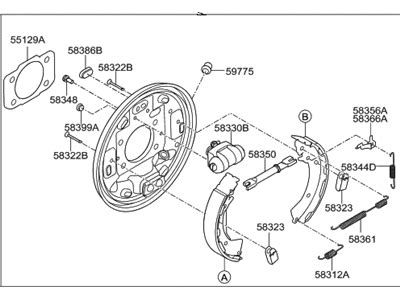 F Genuine Hyundai Brake Assembly Rear Rh