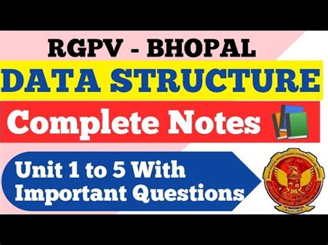 Data Structure Complete Notes With Important Questions RGPV BTech 2nd