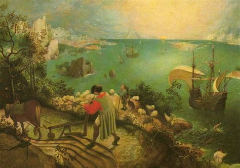 The Fall Of Icarus Pieter Bruegel Musee Des Beaux Arts Brussels