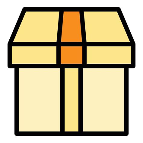 Empty box icon color outline vector 15032195 Vector Art at Vecteezy