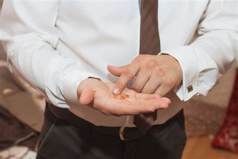 Man Is Taking Off The Wedding Ring Stock Photo Image Of Male Crisis