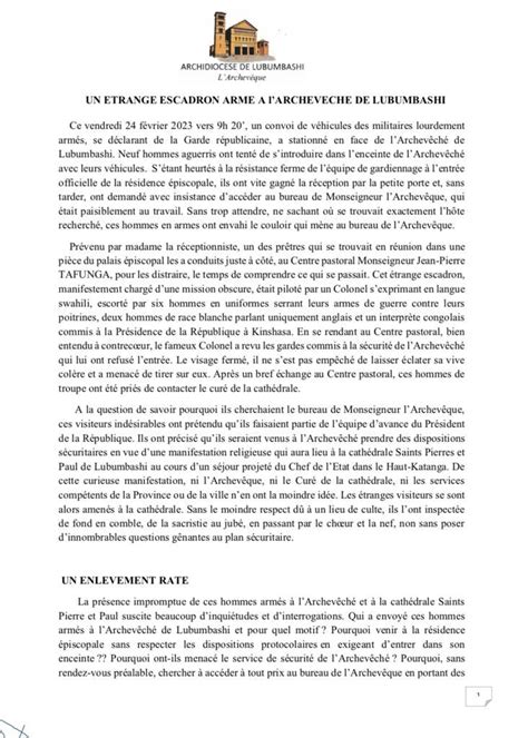 AfricaNews Médias Rdc on Twitter RDC Un étrange escadron armé à l