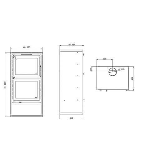 Estufa De Le A Con Horno Solzaima M F Eco Kw Disner