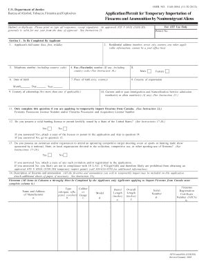 Fillable Online Application Permit For Temporary Importation Of