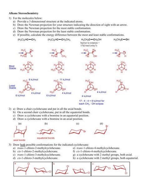 Draw Newman Projections Cyclohexane