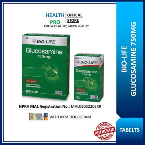 Bio Life Glucosamine 750mg Tablets Expiry012026 Lazada