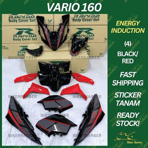 Rapido Coverset Honda Vario Energy Induction Black Red White