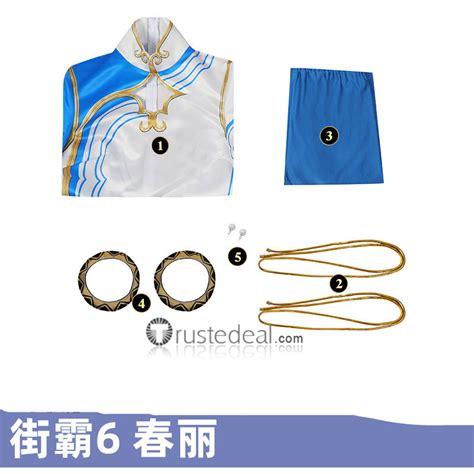 Street Fighter 6 Chun Li Cheongsam Cosplay Costume