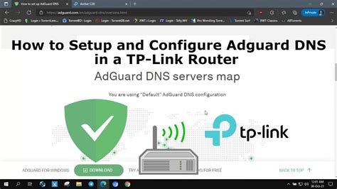 How To Setup And Configure Adguard Dns In A Tp Link Router 2021 Youtube