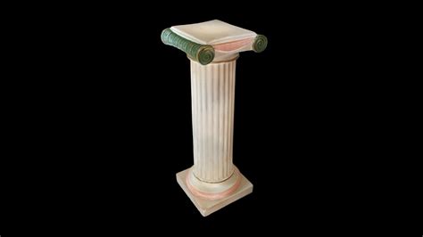 Decorative Plaster Column Antique Greek Style Buy Royalty Free 3d Model By Vv37 [e0eb59a