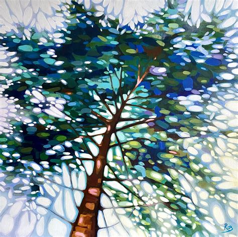 Roz Wilson Look Up II Surrey Woodland Painting No Naked Walls