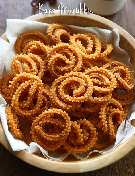 Kara Murukku Recipe | Spicy Murkku Recipe - Sharmis Passions