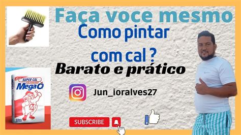 COMO PINTAR PAREDE CAL Barato e prático YouTube