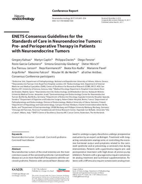 Pdf Enets Consensus Guidelines For The Standards Of Care In