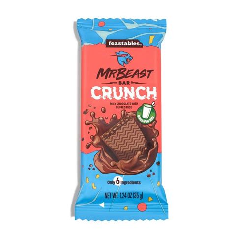 Feastables Mr Beast Bar Milk Chocolate Crunch - 1.23oz | Chocolate milk ...